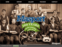 Tablet Screenshot of masport100years.com